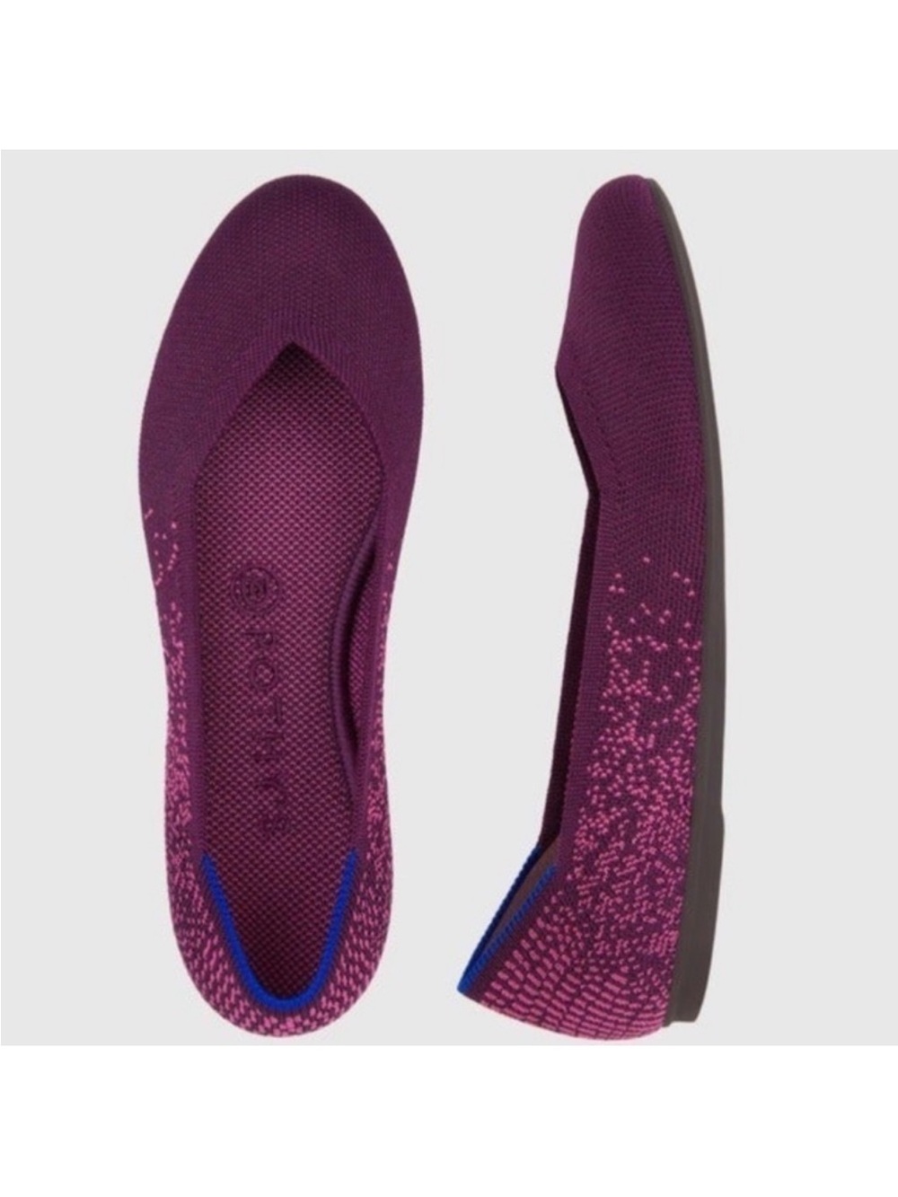 Rothy’s Retired The Flat in Fig Python Size 6